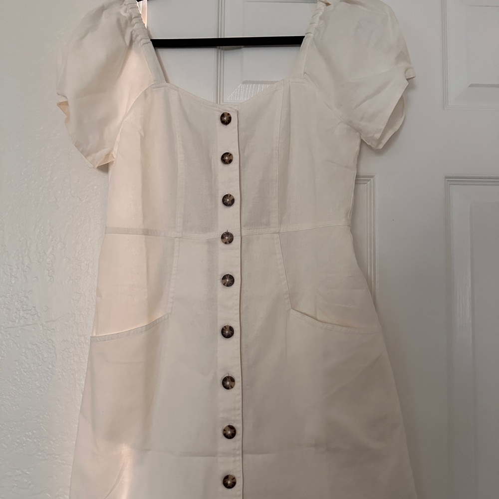 Madewell Cotton/Linen Dress NWT - Picture 5 of 6